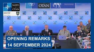 Opening remarks at the NATO Military Committee Conference, 14 September 2024, Prague, Czech Republic