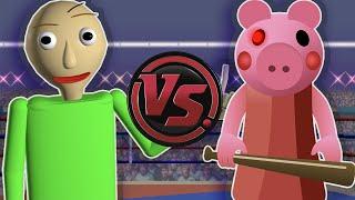 PIGGY vs BALDI! (Baldi's Basics vs Roblox Piggy Rap Battle) | CARTOON RAP ATTACK!