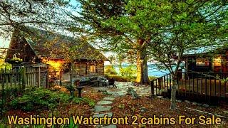 Washington Waterfront Cabin For Sale | Washington Waterfront Property For Sale | 1 acre | 4bd | 4ba