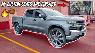 MY CUSTOM INTERIOR ON MY 2020 SILVERADO IS FINSHED WOW WHAT A DIFFERENCE IT MADE 