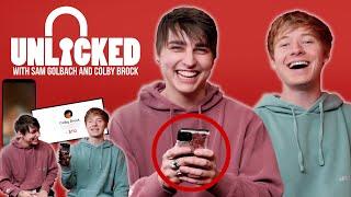 UNLOCKING Sam & Colby's Phones!!!