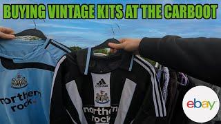 Finding VINTAGE Football Kits at the CARBOOT | Buying to Resell #carboot