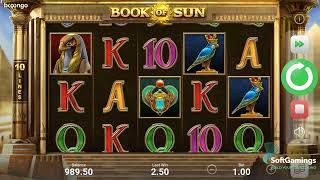 3 Oaks Gaming (Booongo) - Book of Sun - Gameplay Demo