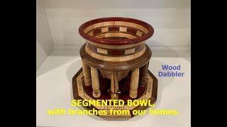 SEGMENTED BOWL w/BRANCHES from our HOMES