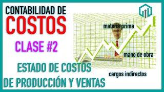 Contabilidad de COSTOS | Estado de Costos de Producción y Ventas | contabilidad Intermedia | CLASE 2