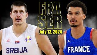 France vs Serbia Full Game Highlights - 2024 Olympics | July 12, 2024 | Wembanyama vs Jokic