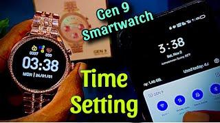 Gen 9 smart watch me time kaise set karen | how to set time & date fossil Gen 9 smartwatch |set time