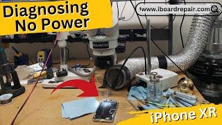 Diagnosing a 'No Power' iPhone XR for Data Recovery - Live