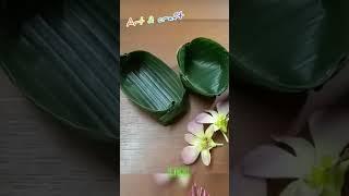 Shorts How to make banana leaf plate | Diy banana leaf