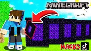 CRafting Minecraft TIKTOK HACKS !! Malayalam | PGM |