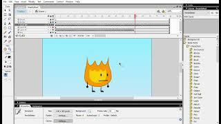 Macromedia flash 8 professional BFDI Firey test