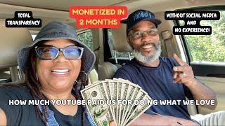 MONETIZED! + MY FIRST YOUTUBE PAYCHECK WITH LESS THAN 3000 SUBSCRIBERS! #monetized #smallyoutuber