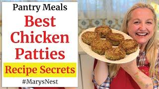 The Secret for How to Make the BEST Chicken Patties Ever Using Canned Chicken!