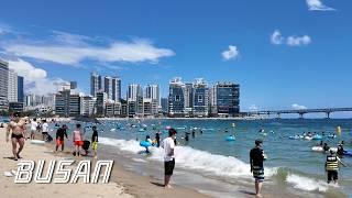 Gwangalli Beach at the end of the vacation | Busan is good | KOREA | 4K | 부산 광안리 해수욕장 휴가 막바지 산책