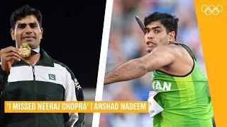 "I missed Neeraj Chopra" - Pakistan's Arshad Nadeem  after winning javelin gold at CWG 2022!