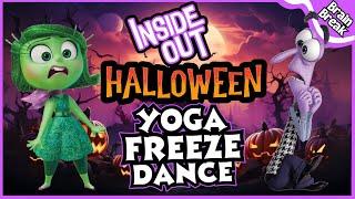 Inside out Halloween Yoga Freeze Dance | Yoga for Kids | Brain Break | Halloween Brain Break