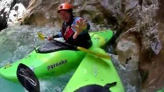 kayak torrente Arzino - il salto di Ermanno