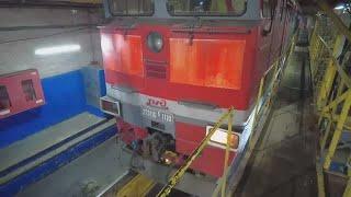 ЖД.  Ремонт КрМ 395, смена КВД на 2ТЭ116, цепь печей. 21/25