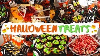 Halloween Treats  | Skeleton Charcuterie, Witch Cauldron Brownie, Graveyard Dirt Cups & More!