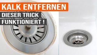 Hausmittel Trick gegen Kalk der funktioniert // Dusche, Waschbecken, Fliesen, Armaturen, Glas