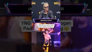 YNG Martyr made Logan Paul’s walkout song 🫣 #yngmartyr #humble #walkoutsong #wwe