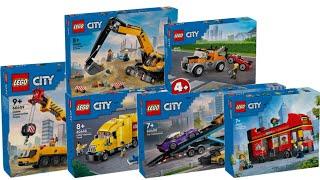 All LEGO City Great Vehicles sets summer 2024 Compilation/Collection Speed Build