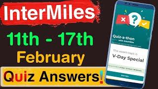 Intermiles Weekly Quiz Answer Today | Intermiles Quiz V-Day Special | Today Intermiles Quiz Answer