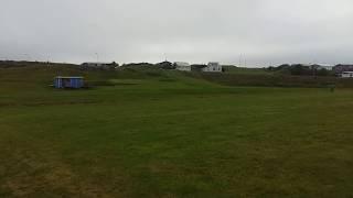 Neistavelli in Djúpivogur east on Iceland. Stadium of UMF Neisti