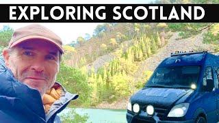 Exploring the Cairngorms and Aviemore in a camper van.