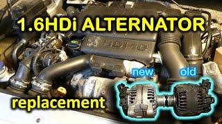 Full guide 1.6HDi alternator replacement Peugeot/Citroen (2007 Peugeot Partner)