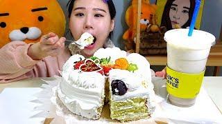 생크림케이크 먹방 Mukbang