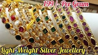 Bangalore Malleswaram Pure 92.5 Silver Light weight Jewellery & Precious Semi precious Beads