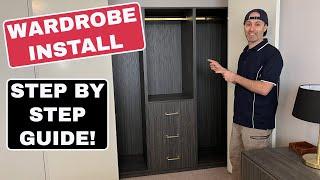 Custom Built In Modular Wardrobe Closet Install | Custom Closet Joinery