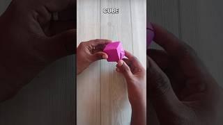 PAPER CUBE ORIGAMI| TUTORIAL| FOLDING| ART