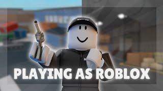 PLAYING MM2 as ROBLOX AVATAR (Gameplay Video)