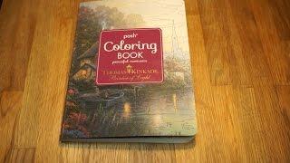 Thomas Kinkade Peaceful Moments Posh Coloring Book flip through