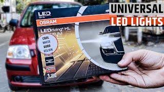 Unboxing Universal LED Car Lights  OSRAM - 6000 Kelvin -Cool White  Budget Under ₹5000 ONLY 