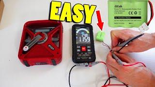 How to diagnose and replace a Battery for an Eaton Emergency Crank Radio