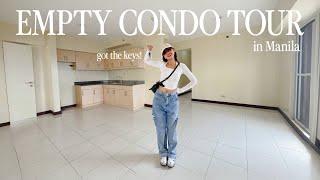 EMPTY CONDO TOUR | Moving in Manila, buying appliances and living alone, my plans