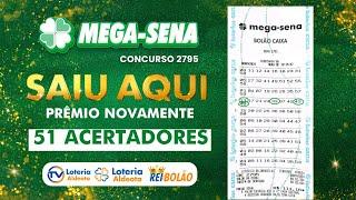 SAIU PRÊMIO! CONFIRA BOLÃO PREMIADO DA MEGA-SENA 2795! 