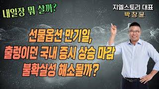 [내일장 뭐 살까?] 선물옵션 만기일, 종일 출렁이던 국내 증시 상승 마감, 시장 짓누르던 불확실성 해소될까? | 박창윤 대표 | 주식 | 주가 | 투자 |