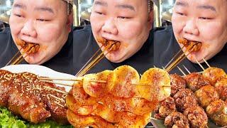 [Big Stomach King Challenge] Challenge to Eat Chengdu's Hot Barbecue! Twenty chicken wings are roas