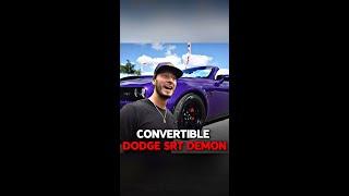 Rarest Dodge Challenger SRT Demon  Imagine riding 1000 horses with the top down