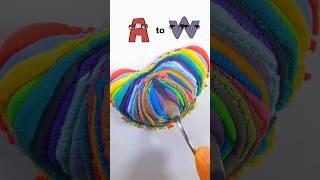 A to W Colour Mixing  #shorts #asmr #satisfying #alphabetlore