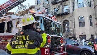 FDNY Brooklyn 10-75 Box 2661 Fire on the roof of a Multiple Dwelling