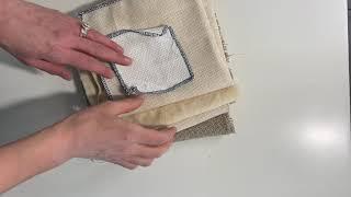 Foundation cloth for punch needle rug hooking.  Monk’s cloth, Linen, Rug Warp, and Wool