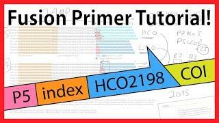 Developing fusion primers for DNA metabarcoding - sample indexing / tagging (Illumina)