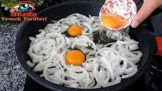  The most delicious recipe made with eggs and onions. You will love this recipe.