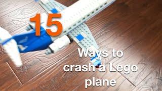 15 ways to crash a LEGO airplane