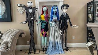 Home Depot’s Jack/Sally & Spirit Halloween’s Emily/Victor LifeSize Animatronics #halloween #spooky